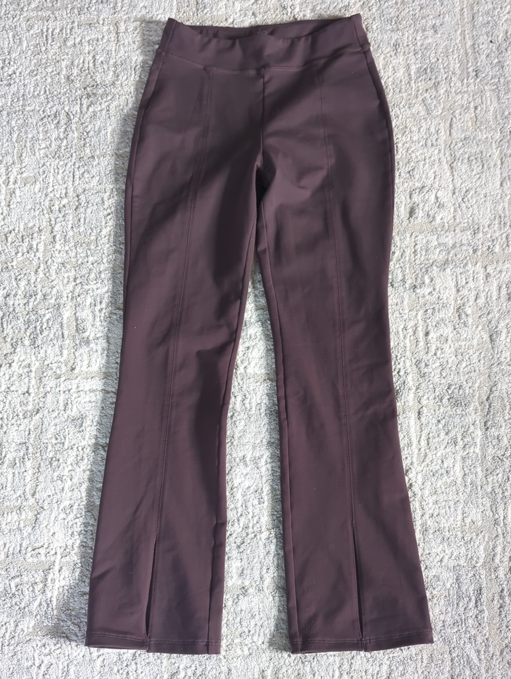 ALO Yoga Plum Kick-Flare High-Rise Leggings Size Small